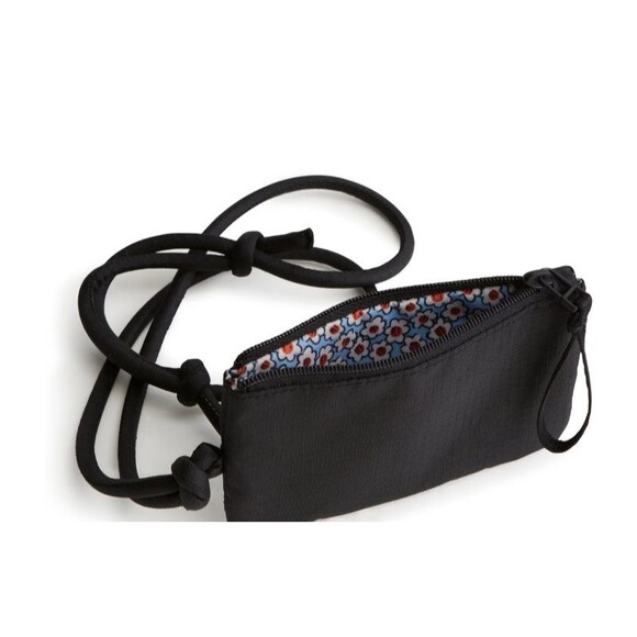 Vera Bradley Accessories - Vera Bradley Lanyard Wallet Zip Card Pouch Ripstop Adjustable Strap NWT 5"x3"